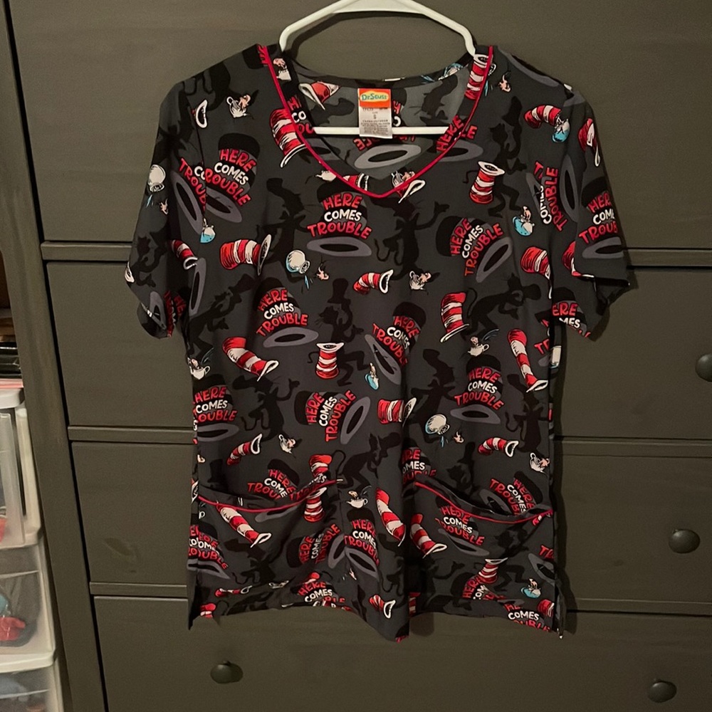 Dr. Seuss Scrub top